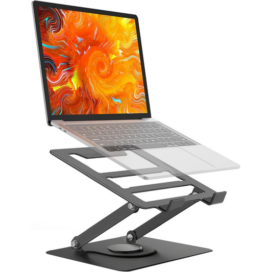 360° Metal Portable Laptop Tablet Stand Riser Bracket Adjustable Holder For Desk